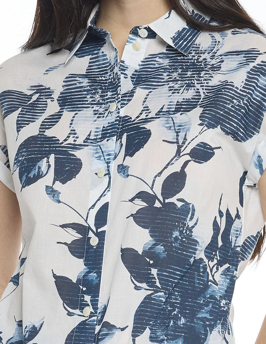 Blusa Blanca Estampada Hazel