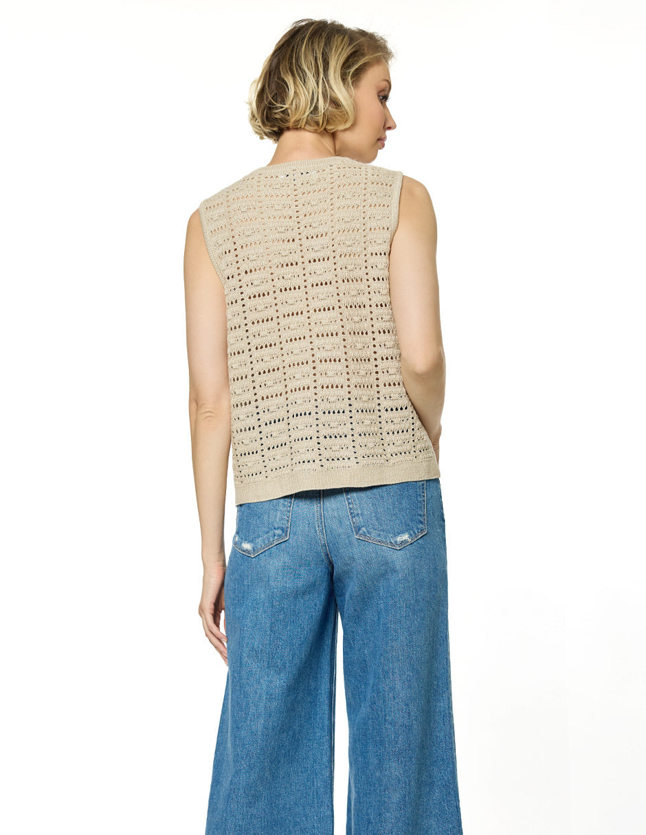 Chaleco Beige Larens
