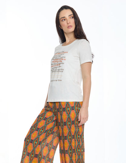 Blusa Lisa Hueso Lucca