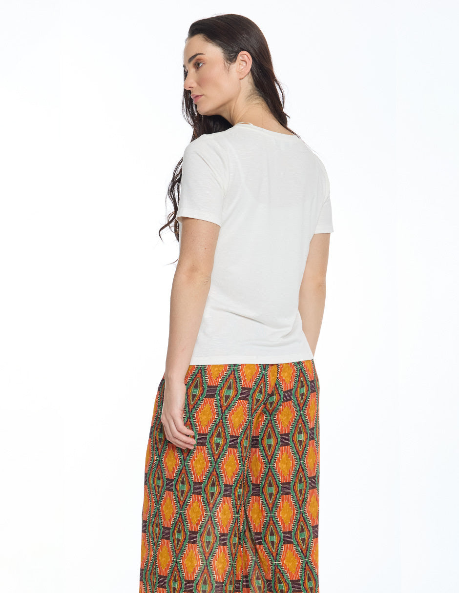 Blusa Lisa Hueso Lucca