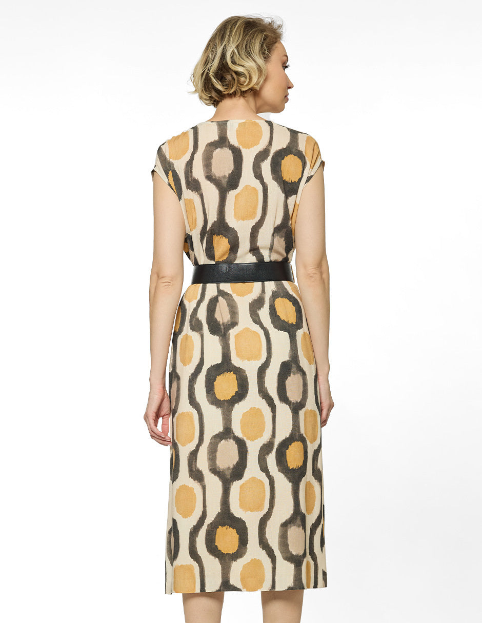 Vestido Chanel Estampado Beige Bella