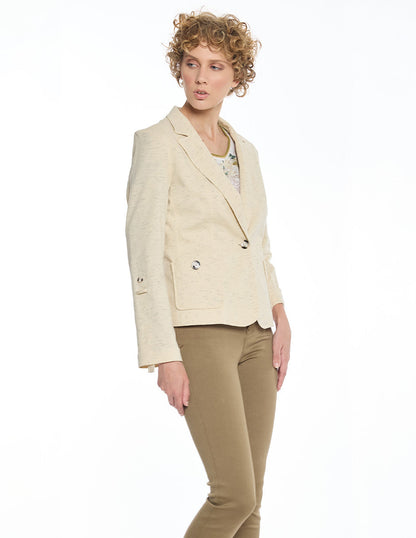 Saco Melange Beige Cecilia