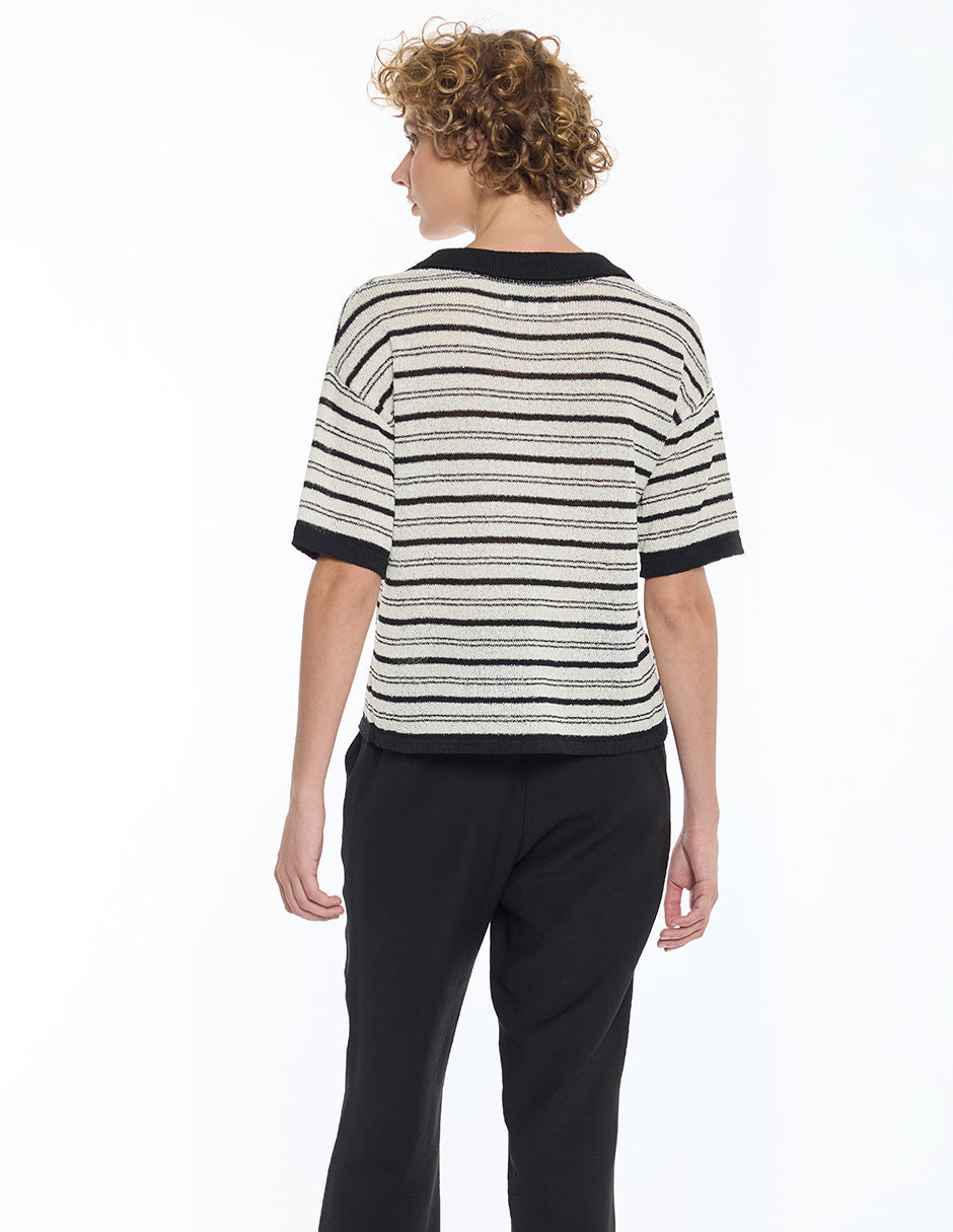 Blusa de Franjas Beige Cecilia