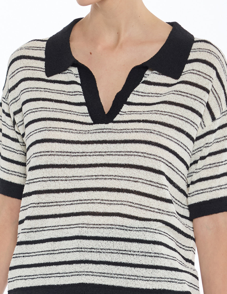 Blusa de Franjas Beige Cecilia