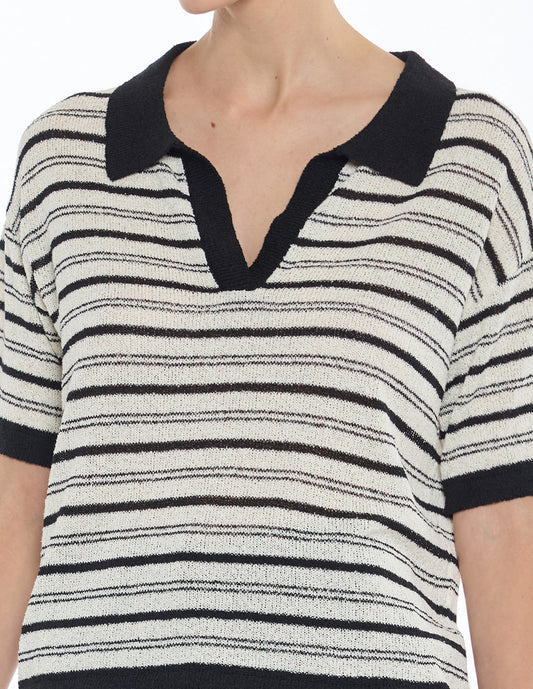 Blusa de Franjas Beige Cecilia