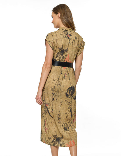 Vestido Largo Café Marie