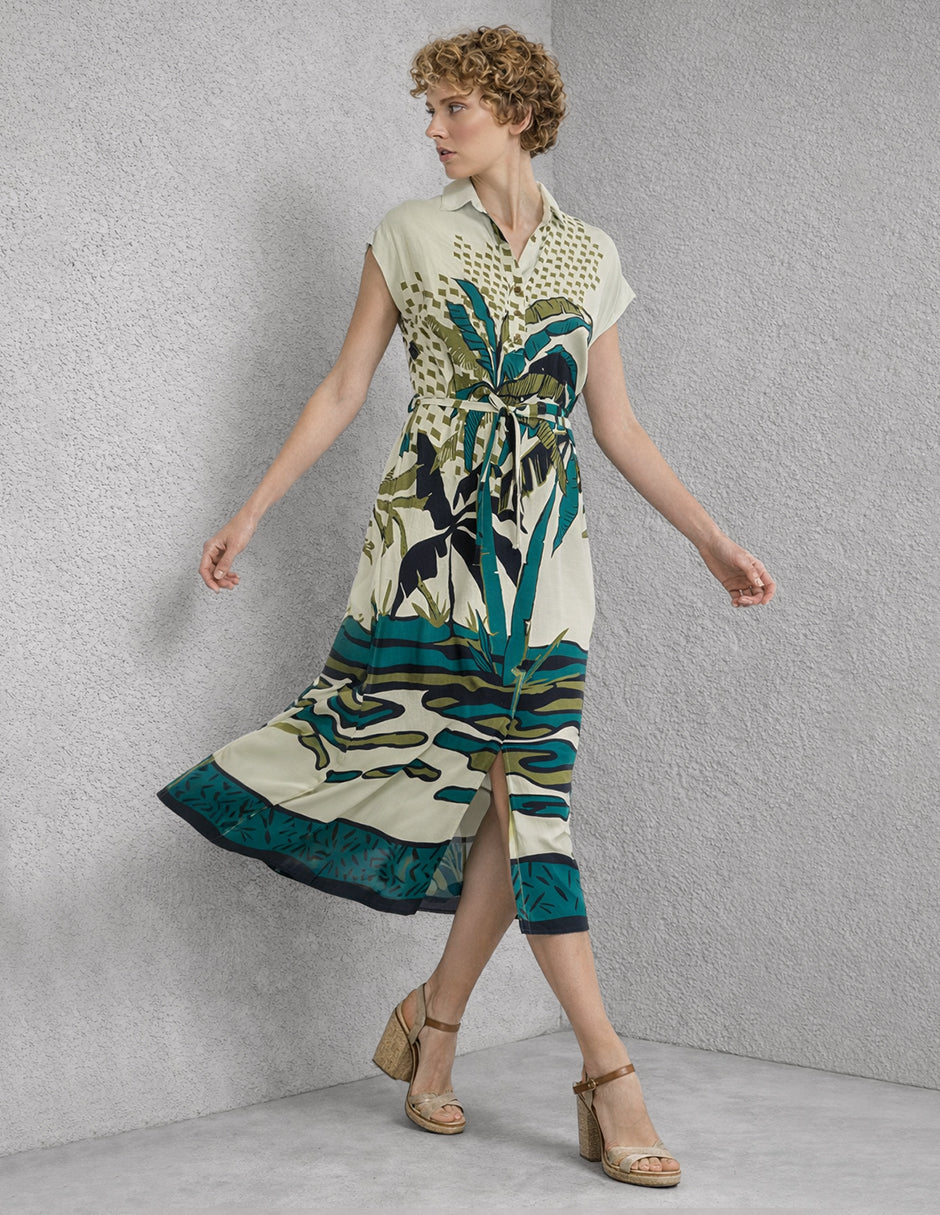 Vestido Largo Verde Marcela