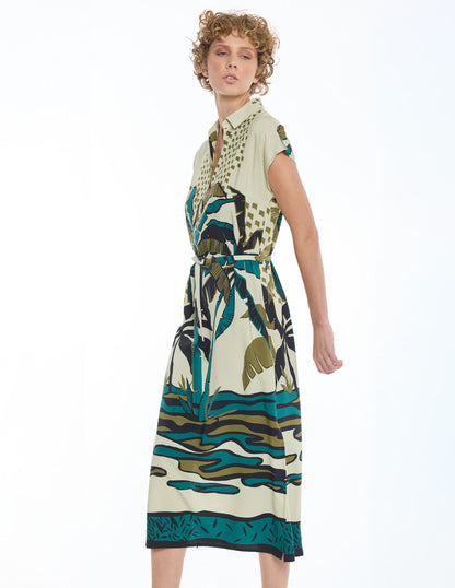 Vestido Largo Verde Marcela