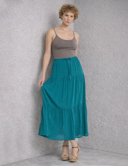 Falda Larga Verde Marcela