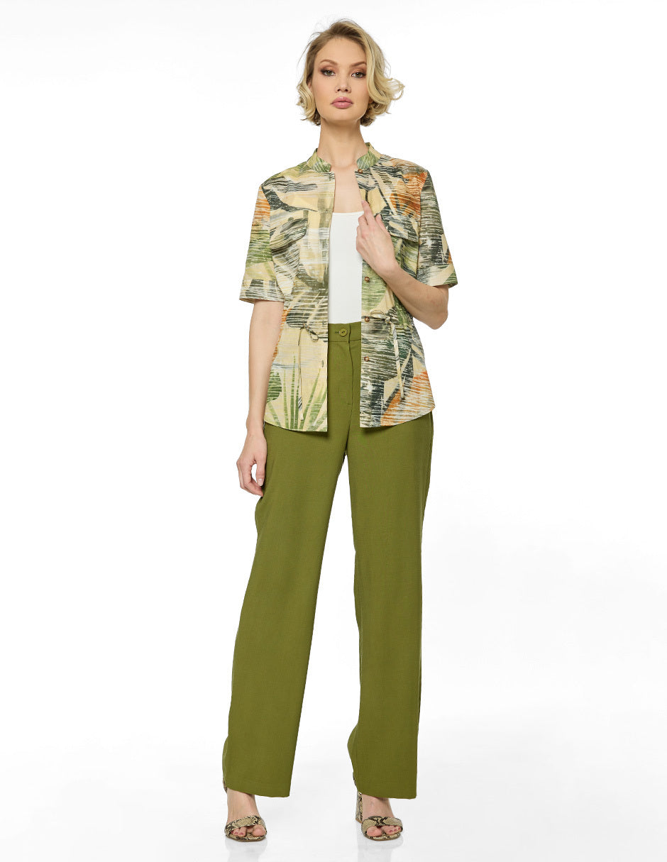 Blusa Beige Estampada Salima