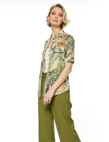 Blusa Beige Estampada Salima