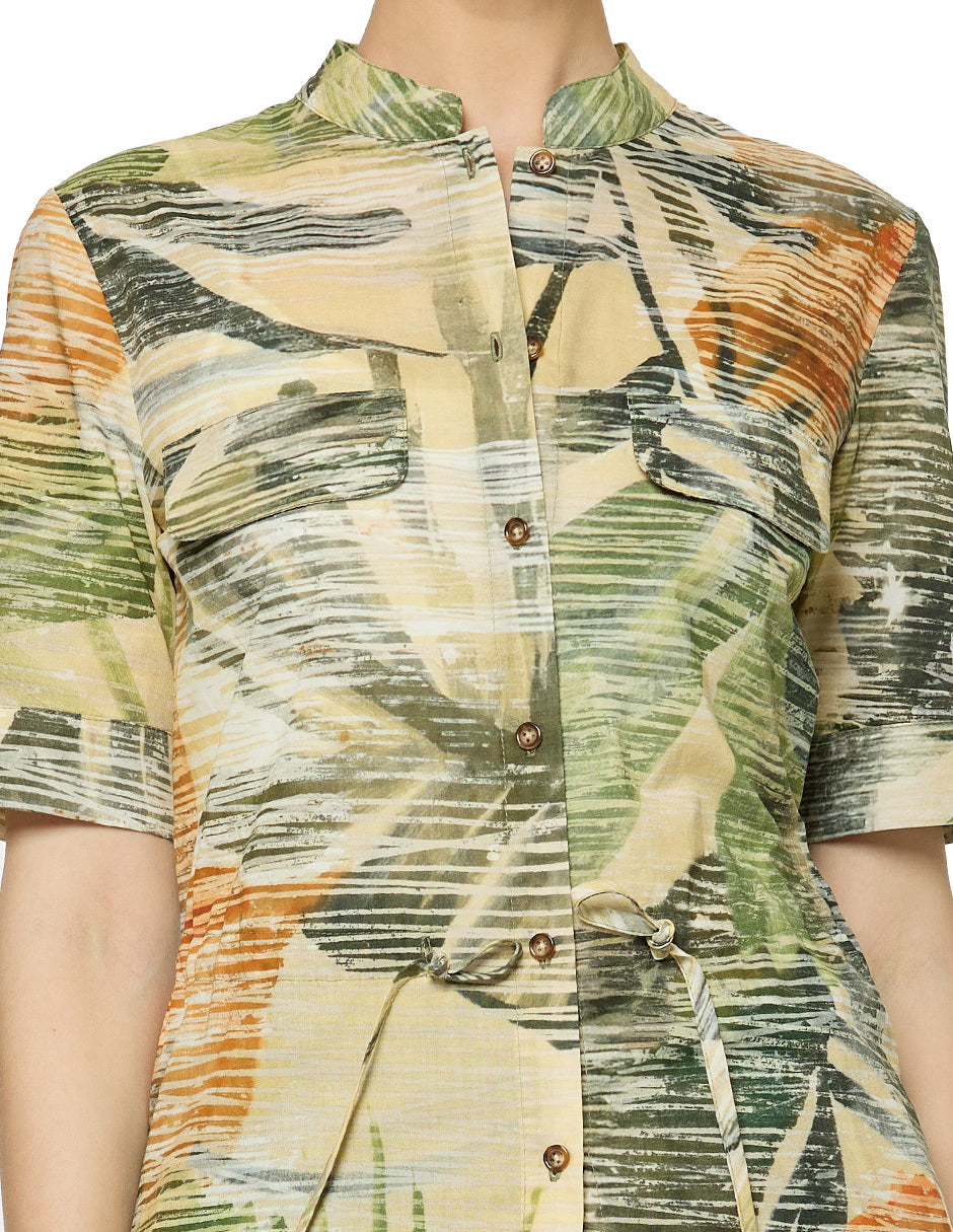 Blusa Beige Estampada Salima