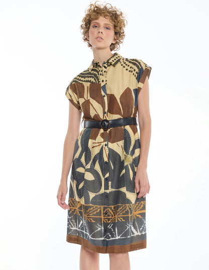 Vestido Camisero Beige Jeanne