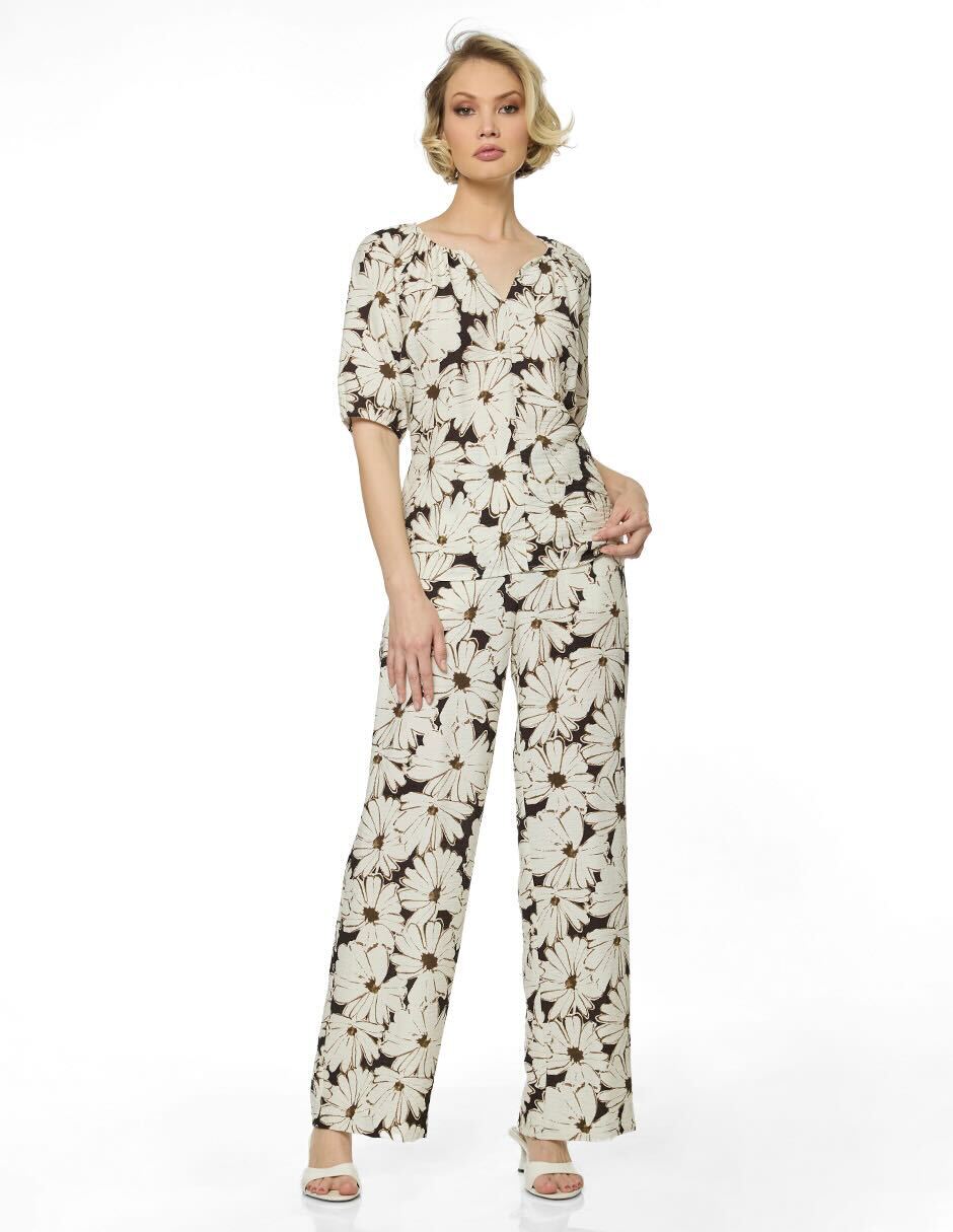 Blusa Estampada Hueso Ellen