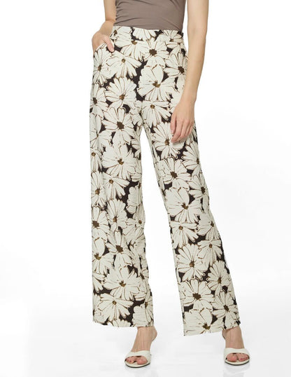 Pantalón Estampado Hueso Ellen