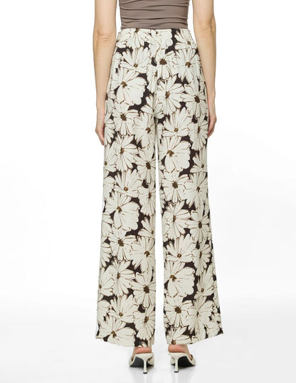 Pantalón Estampado Hueso Ellen