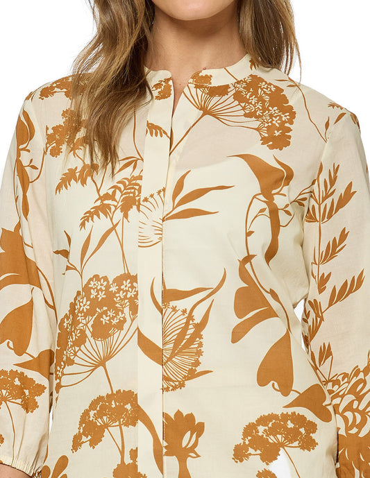 Blusa Beige Estampada Kalie