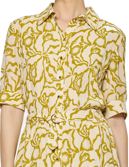 Vestido Camisero Beige Astrid