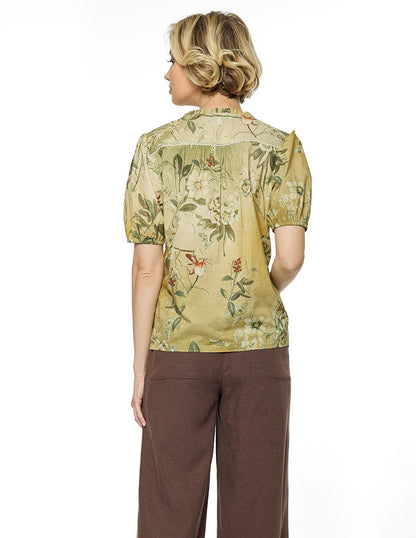 Blusa Beige Estampada Renata
