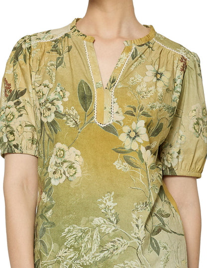 Blusa Beige Estampada Renata