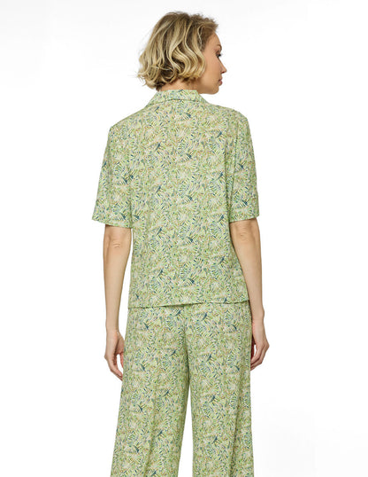 Blusa Verde Estampada Samira