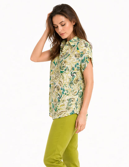 Blusa Verde Estampado Claudia
