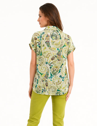Blusa Verde Estampado Claudia