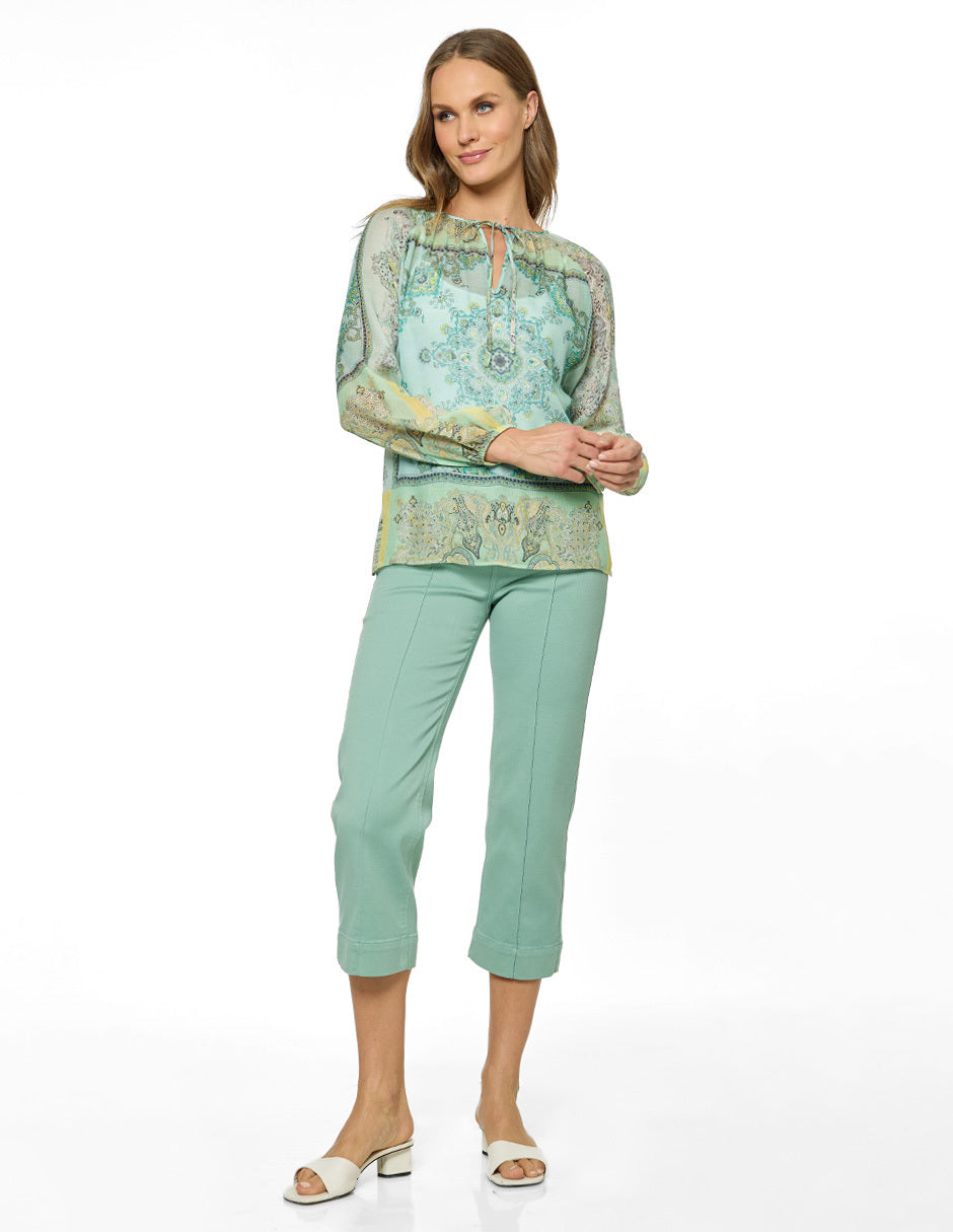 Blusa Aqua Estampada Lilia