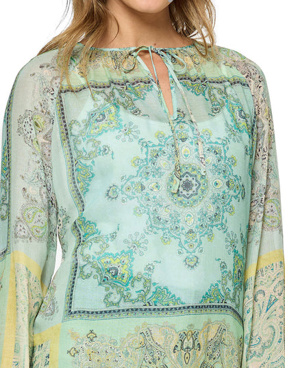 Blusa Aqua Estampada Lilia
