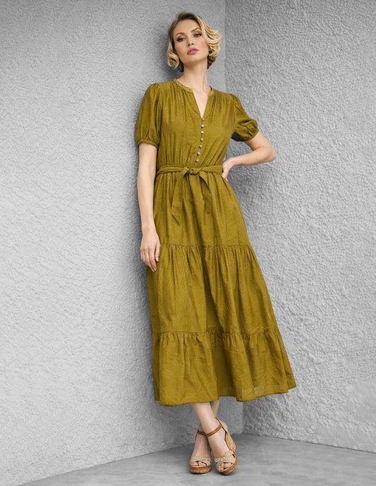 Vestido Verde Olivo Monique