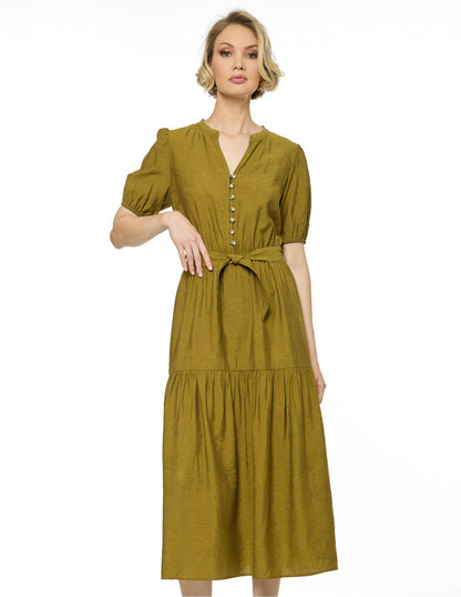 Vestido Verde Olivo Monique