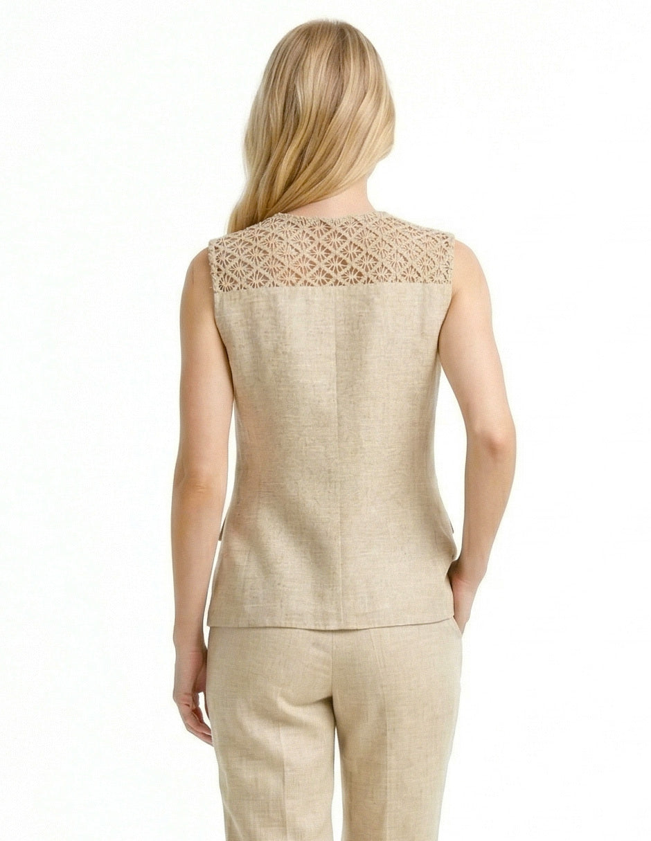 Chaleco Beige Luana