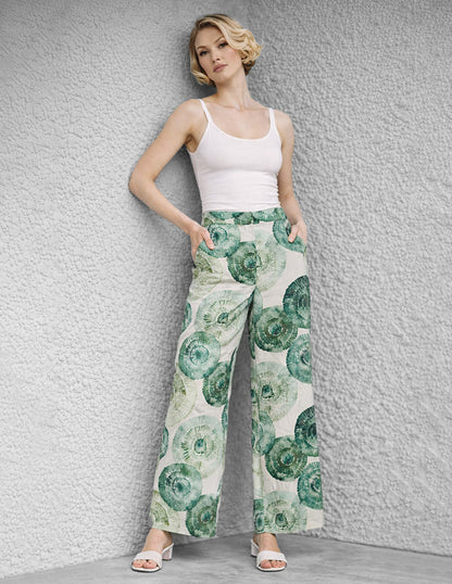 Pantalón Verde Estampado Zoe