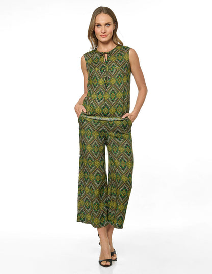 Blusa Verde Estamapada Natalina