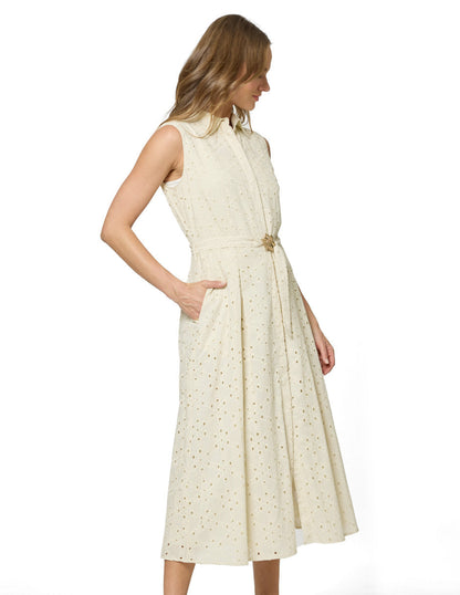 Vestido Largo Beige Eva