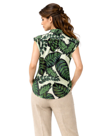 Blusa Beige Estampada Padma