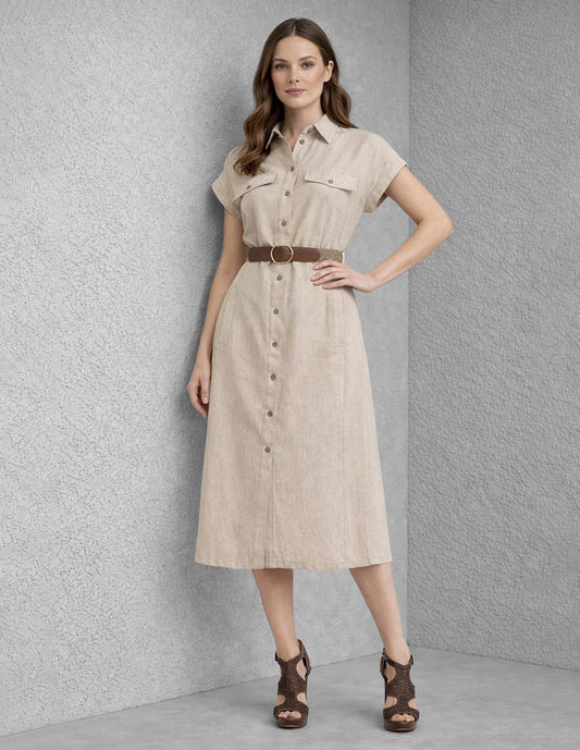 Vestido Chanel Beige Kinsley