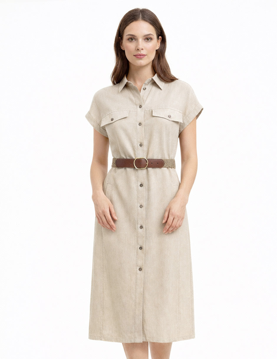 Vestido Chanel Beige Kinsley