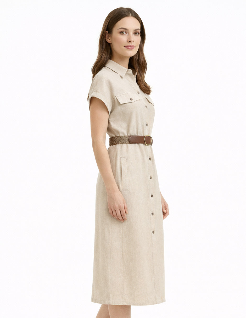 Vestido Chanel Beige Kinsley