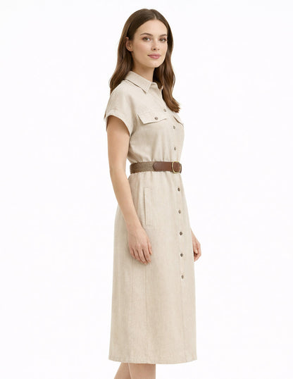 Vestido Chanel Beige Kinsley