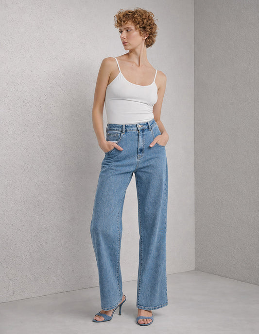 Jeans Azul Recto Esenciales