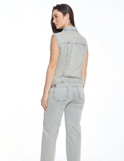 Chaleco Mezclilla Gris Esenciales