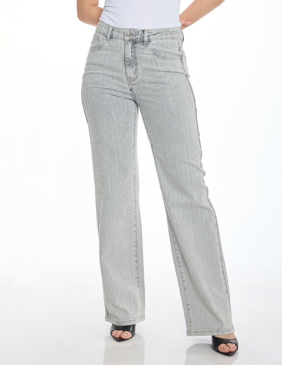 Jeans Recto Gris Esenciales