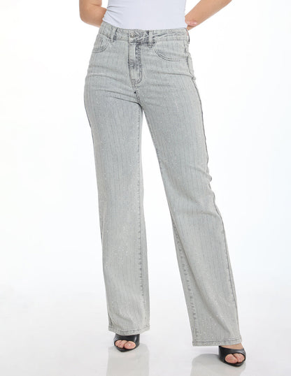 Jeans Recto Gris Esenciales