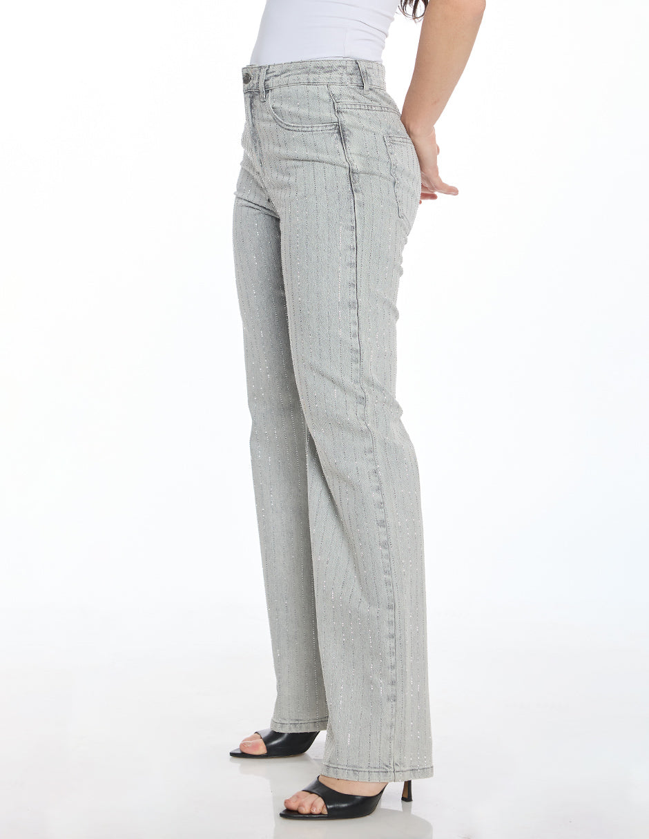 Jeans Recto Gris Esenciales