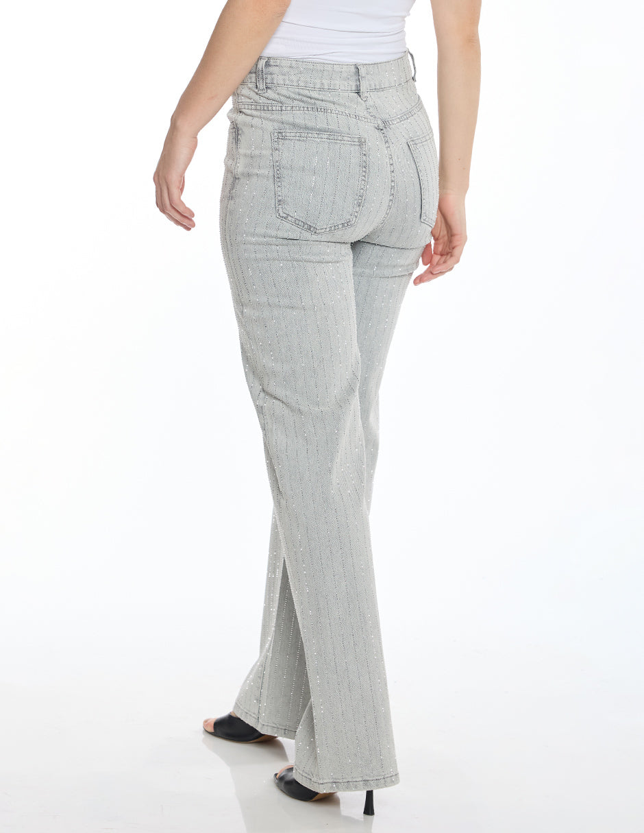 Jeans Recto Gris Esenciales