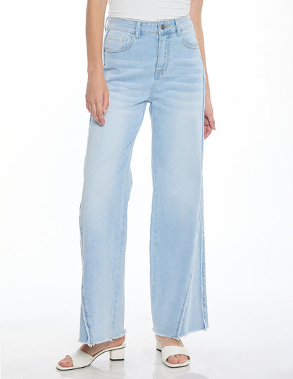 Jeans Sesgados Azul Esenciales