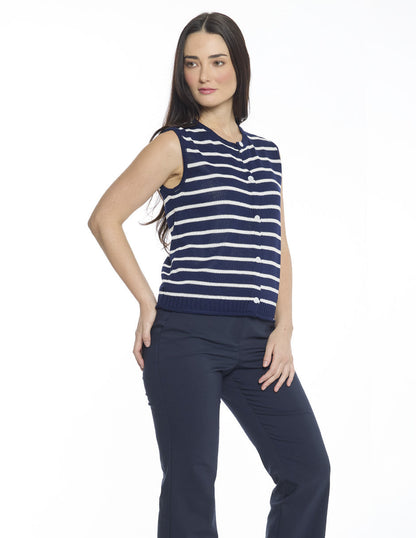 Blusa Franjas Marino Esenciales