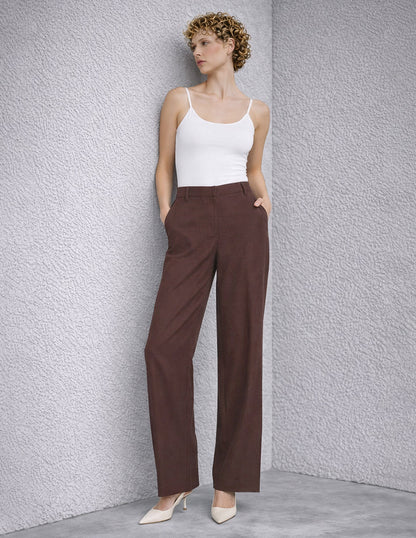 Pantalón Amplio Recto Esenciales