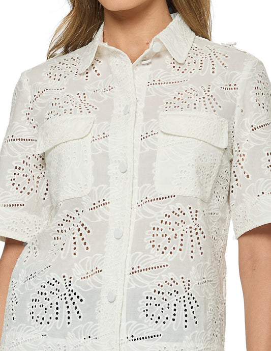 Blusa Camisera Blanca Esenciales